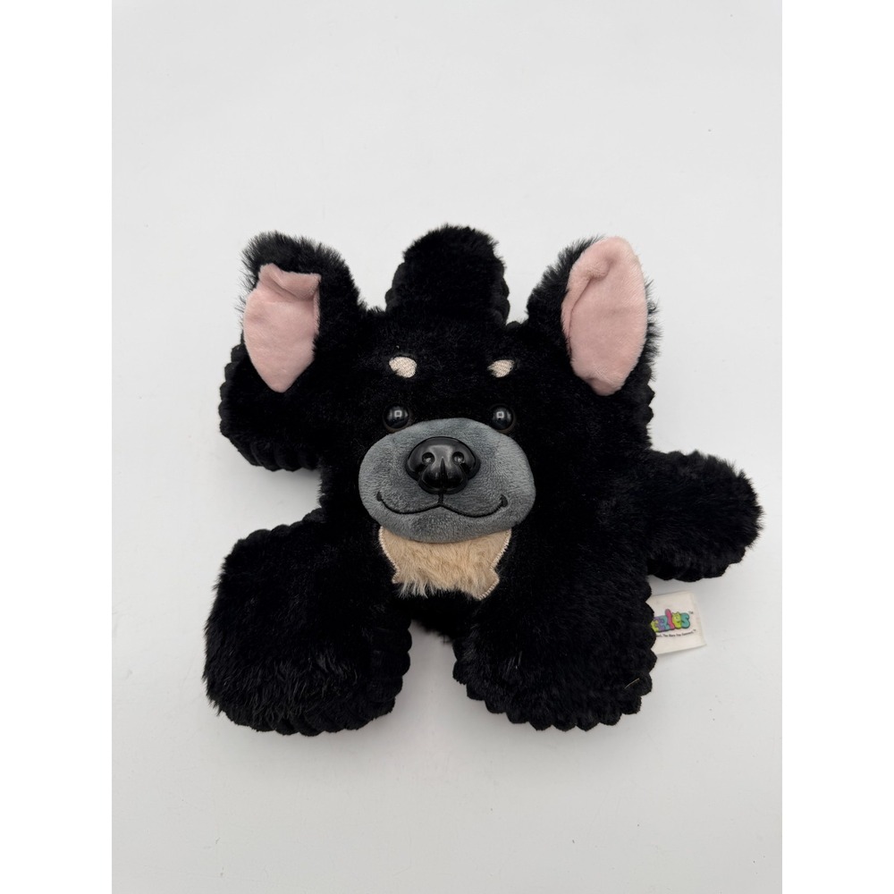 Yoonique Pluzzles 9" Black Puppy Dog Figural Puzzle Piece Plush Bear Jigsaw 2024
